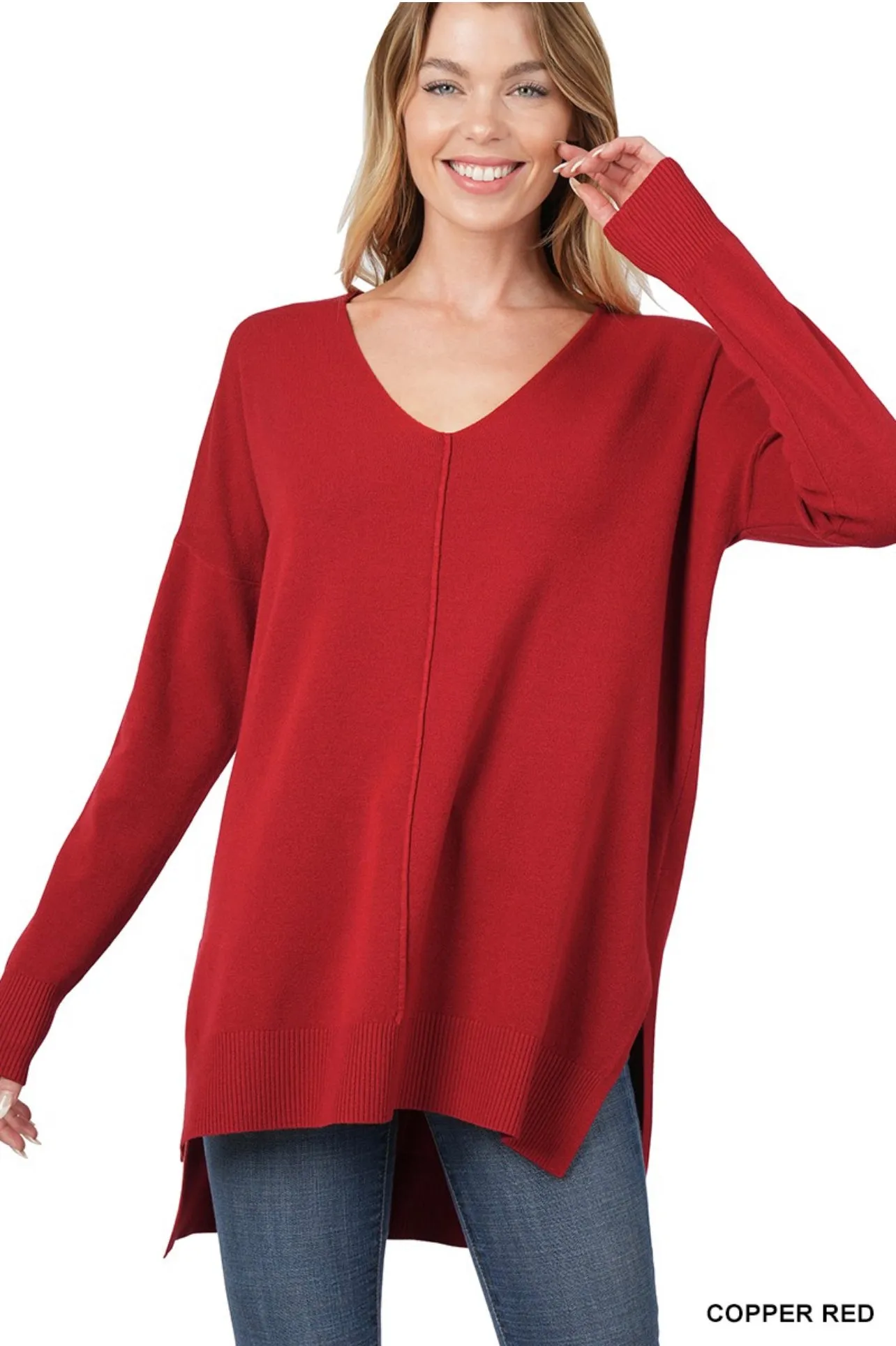 #1 Seller Hi-Low Split Side Sweaters