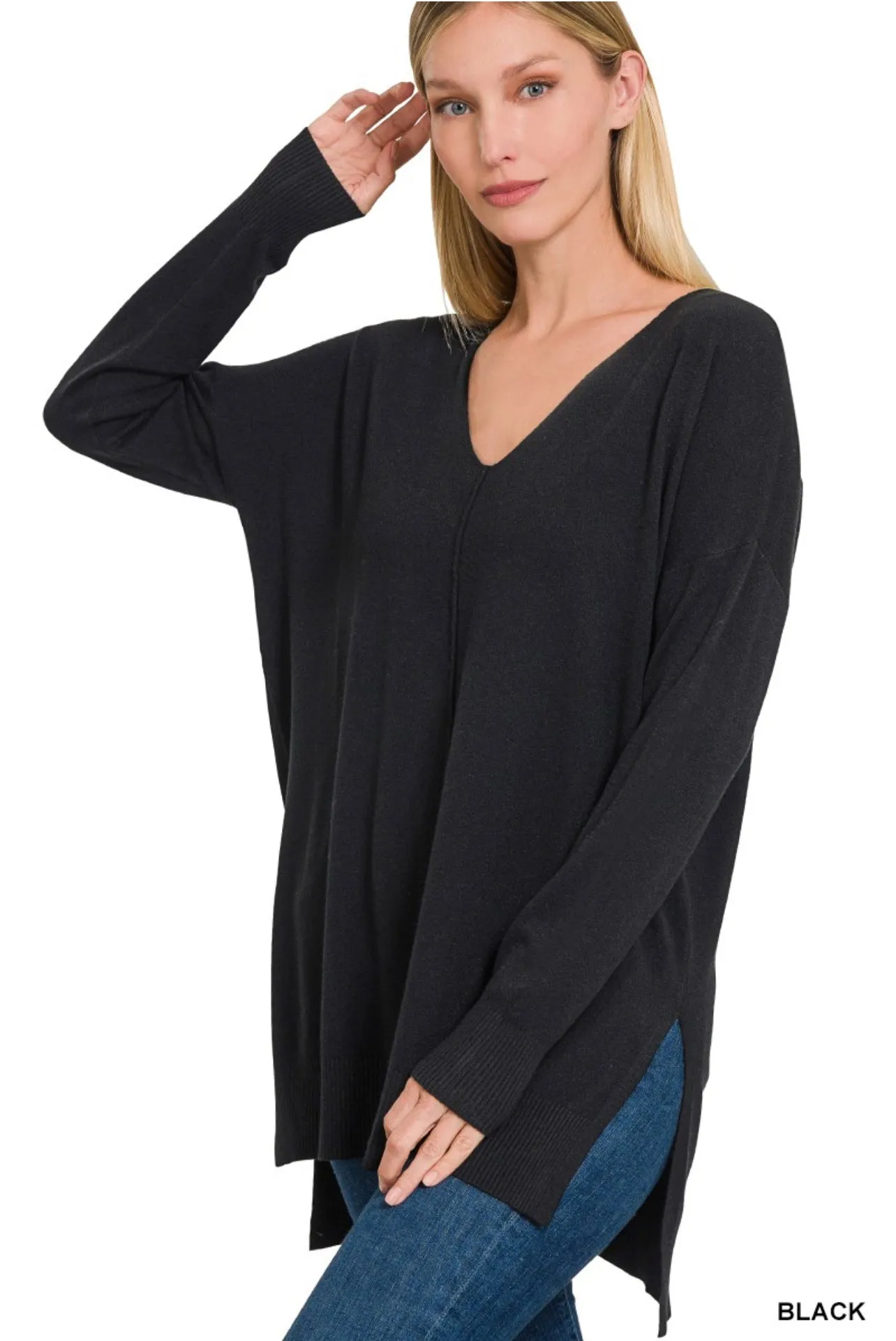 #1 Seller Hi-Low Split Side Sweaters