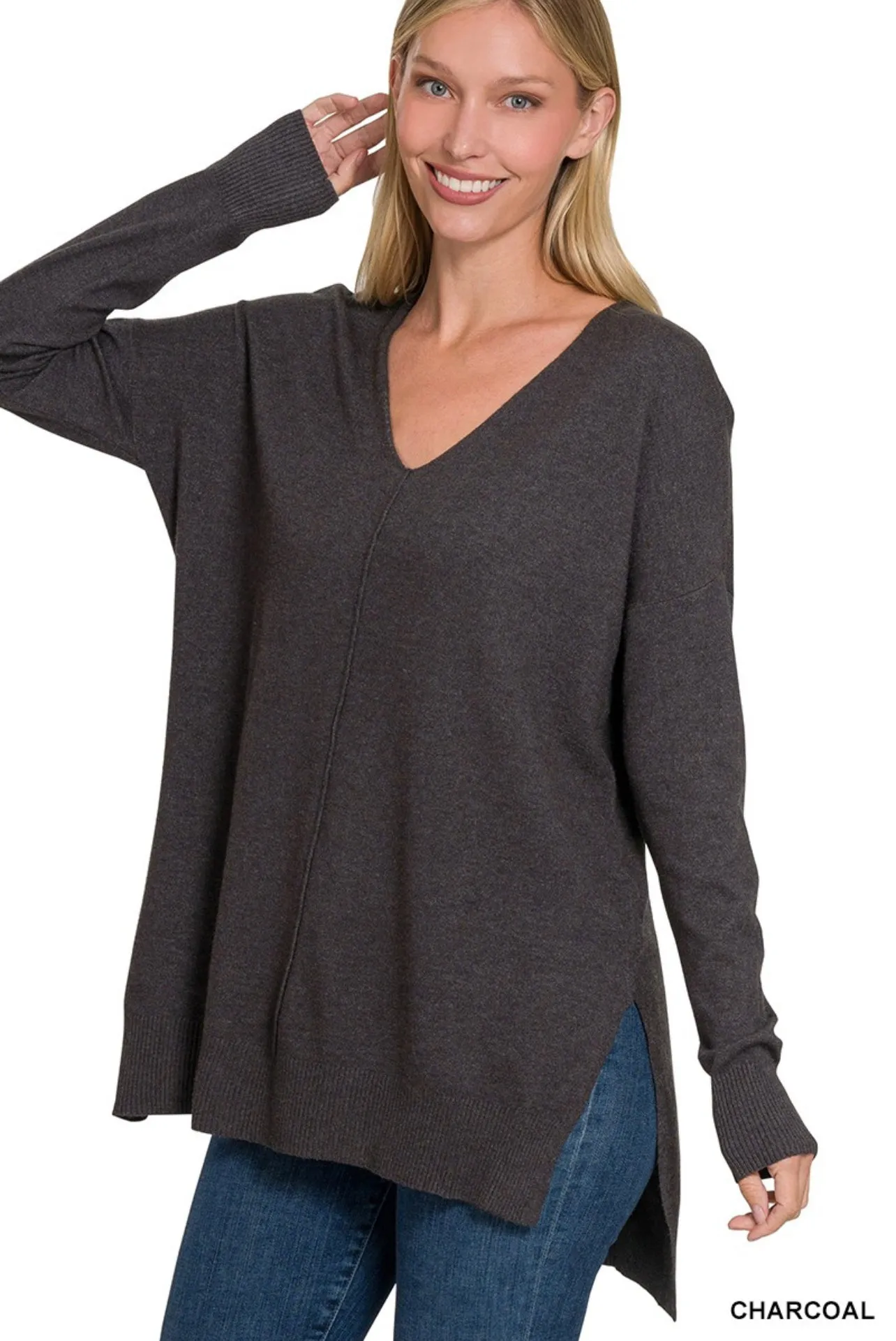 #1 Seller Hi-Low Split Side Sweaters