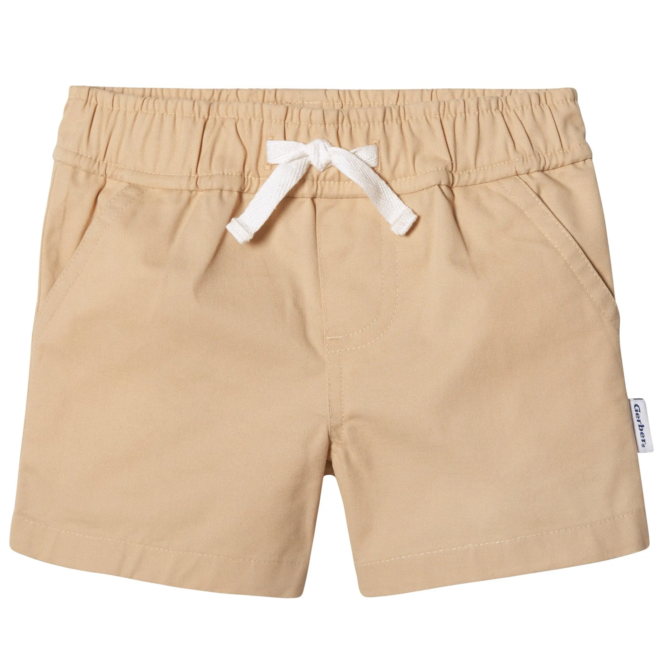 2-Pack Baby & Toddler Boys Olive and Dark Khaki Twill Shorts