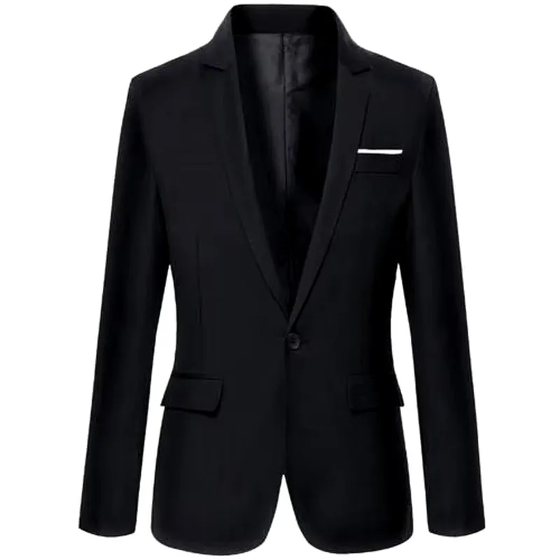 50%Hotmen'S Blazer Autumn Fashion Slim Business Formal Party Men'S Suit Long Sleeve Lapel Top Jacket Men'S Clothing