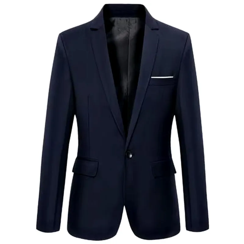 50%Hotmen'S Blazer Autumn Fashion Slim Business Formal Party Men'S Suit Long Sleeve Lapel Top Jacket Men'S Clothing