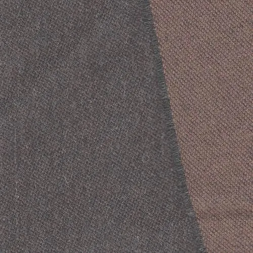 7/8 YD PC-Black/Grey Textured Wool Jacketing Fabric