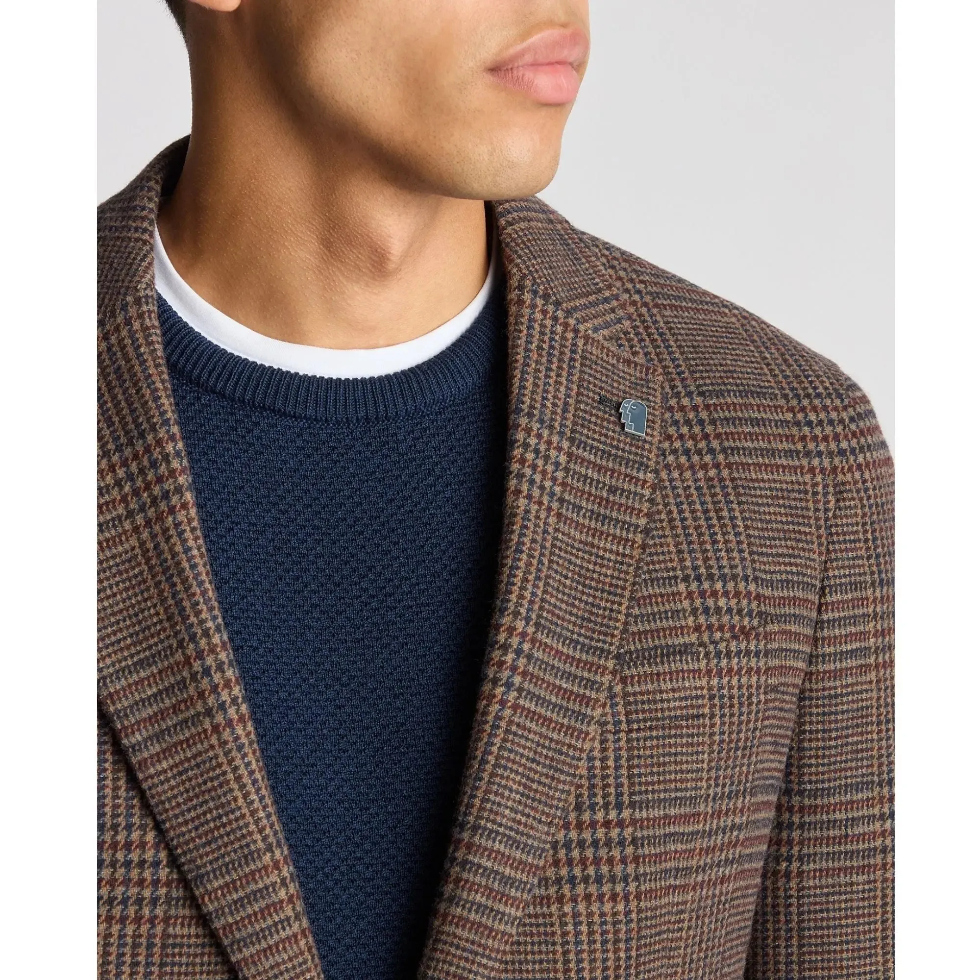 Alto Dark Red Check Blazer