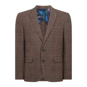 Alto Dark Red Check Blazer