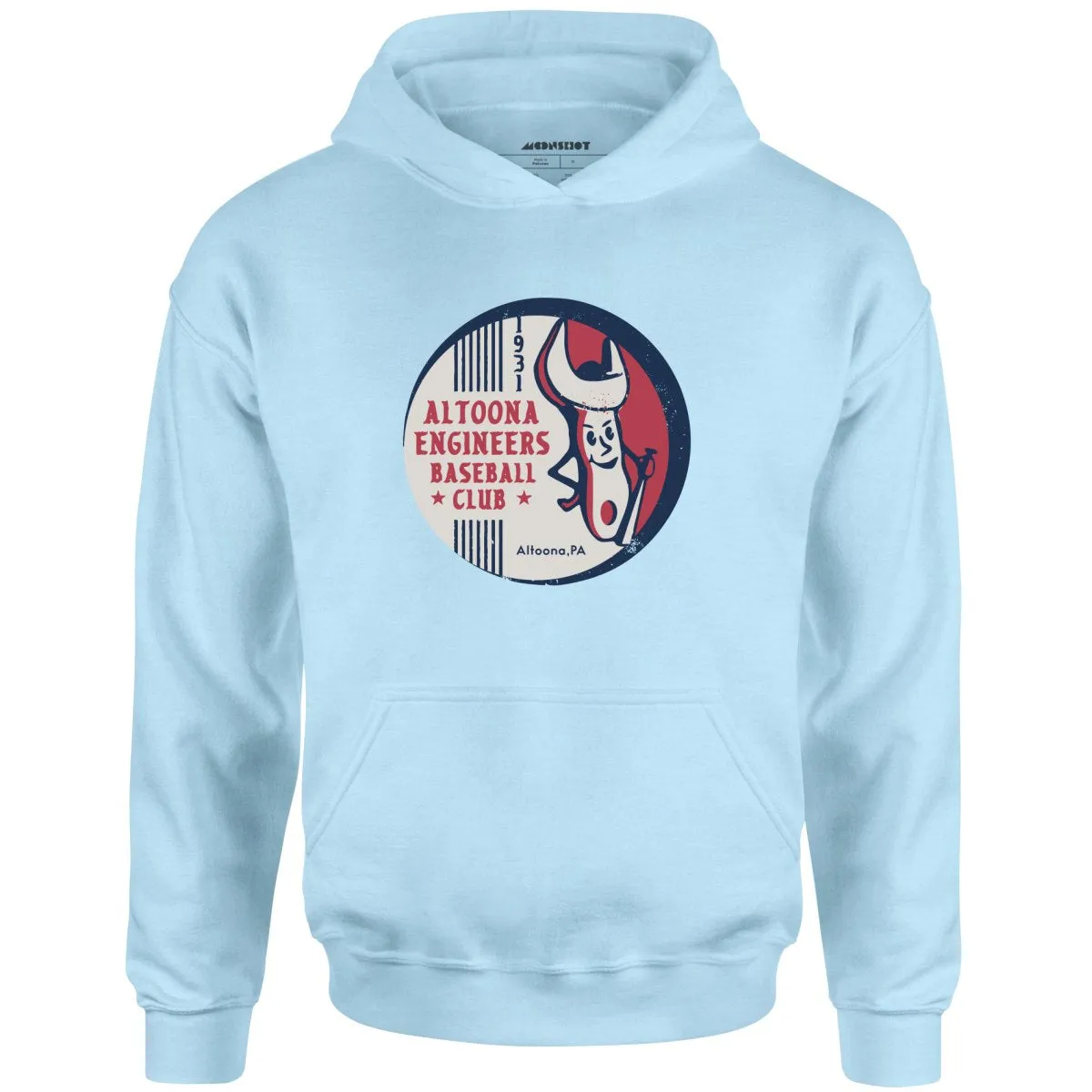 Altoona Engineers - Pennsylvania - Vintage Defunct Baseball Teams - Unisex Hoodie