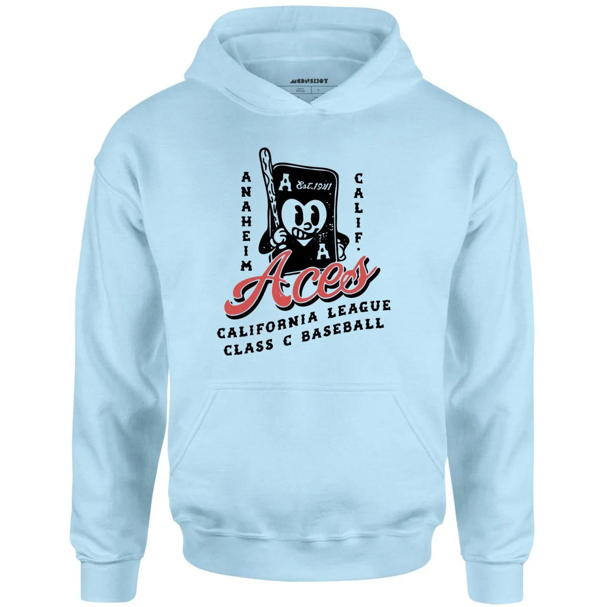 Anaheim Aces - California - Vintage Defunct Baseball Teams - Unisex Hoodie