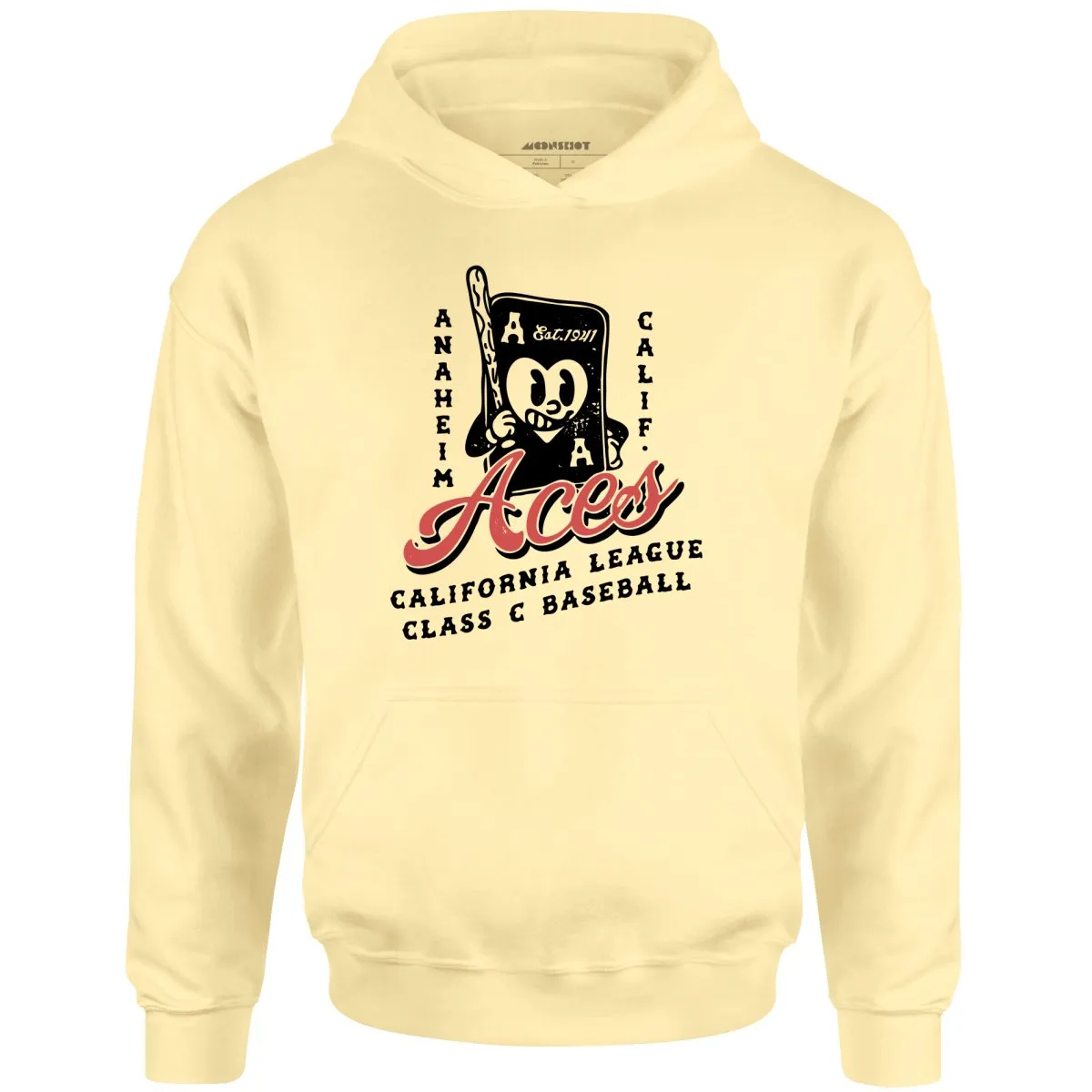 Anaheim Aces - California - Vintage Defunct Baseball Teams - Unisex Hoodie