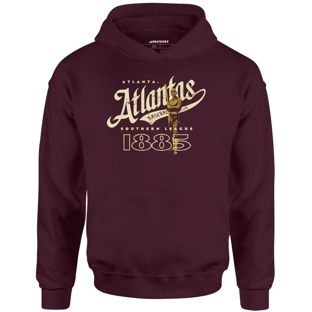 Atlanta Atlantas - Georgia - Vintage Defunct Baseball Teams - Unisex Hoodie