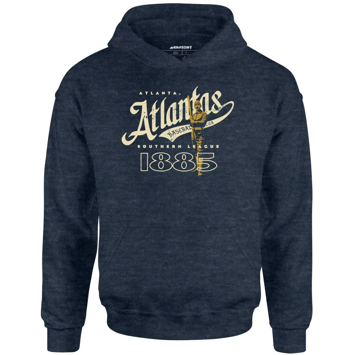 Atlanta Atlantas - Georgia - Vintage Defunct Baseball Teams - Unisex Hoodie