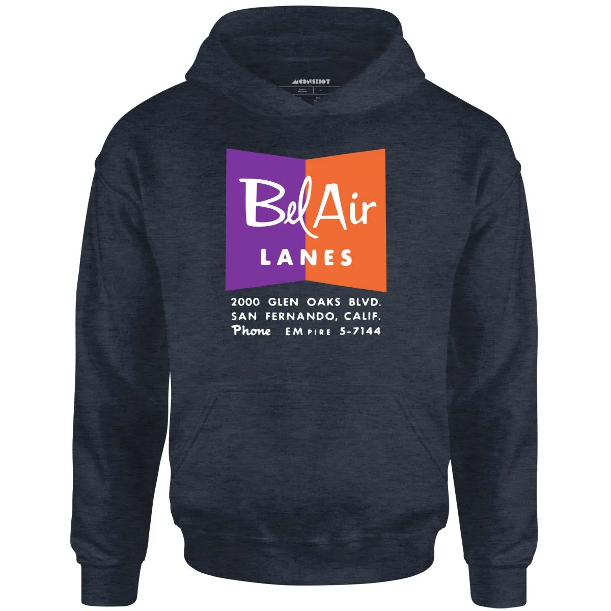 Bel Air Lanes - San Fernando, CA - Vintage Bowling Alley - Unisex Hoodie