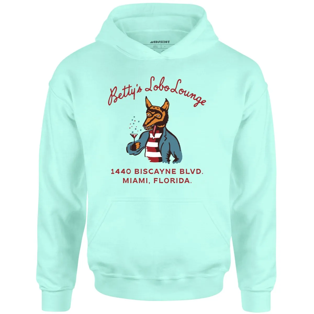 Betty's Lobo Lounge - Miami, FL - Vintage Restaurant - Unisex Hoodie