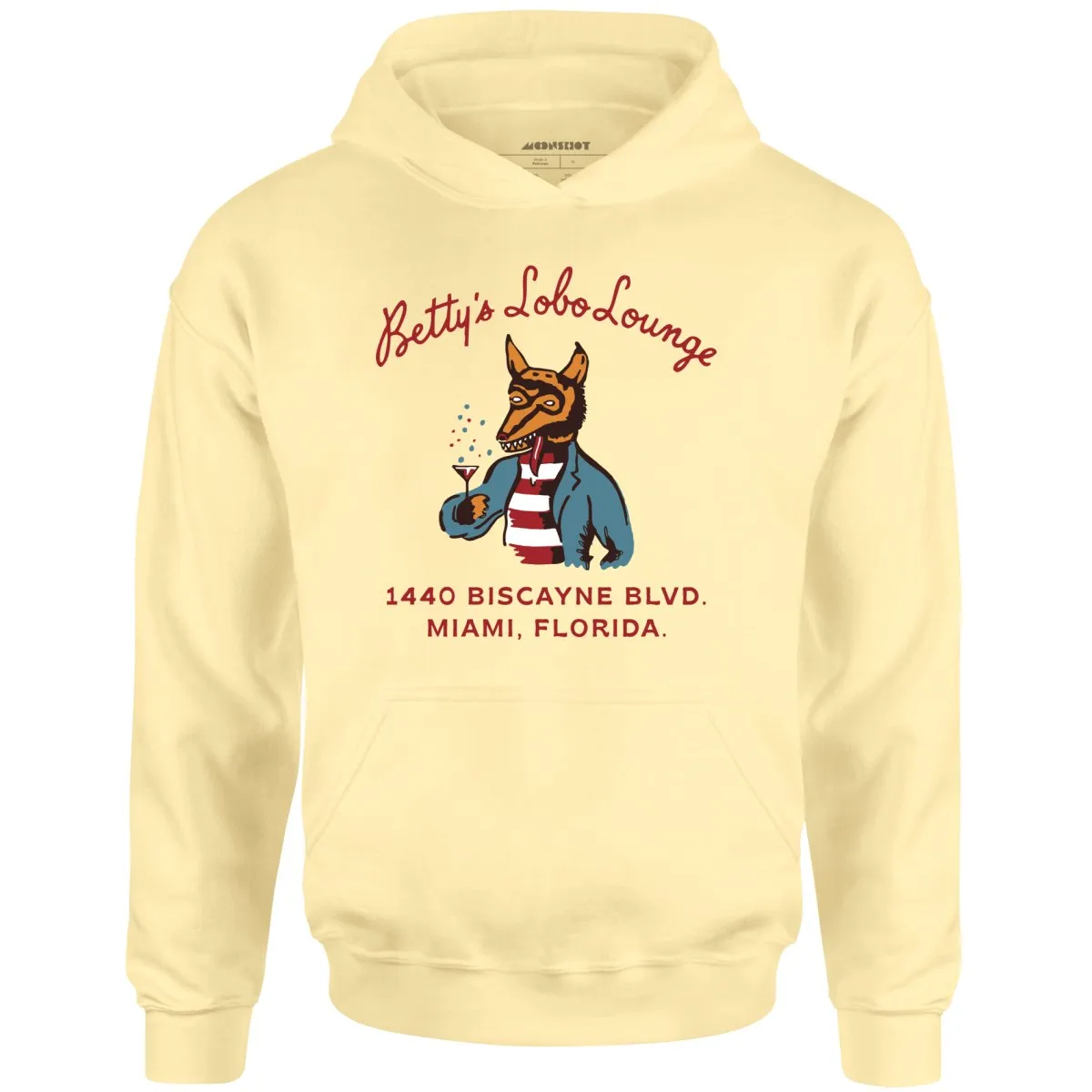 Betty's Lobo Lounge - Miami, FL - Vintage Restaurant - Unisex Hoodie