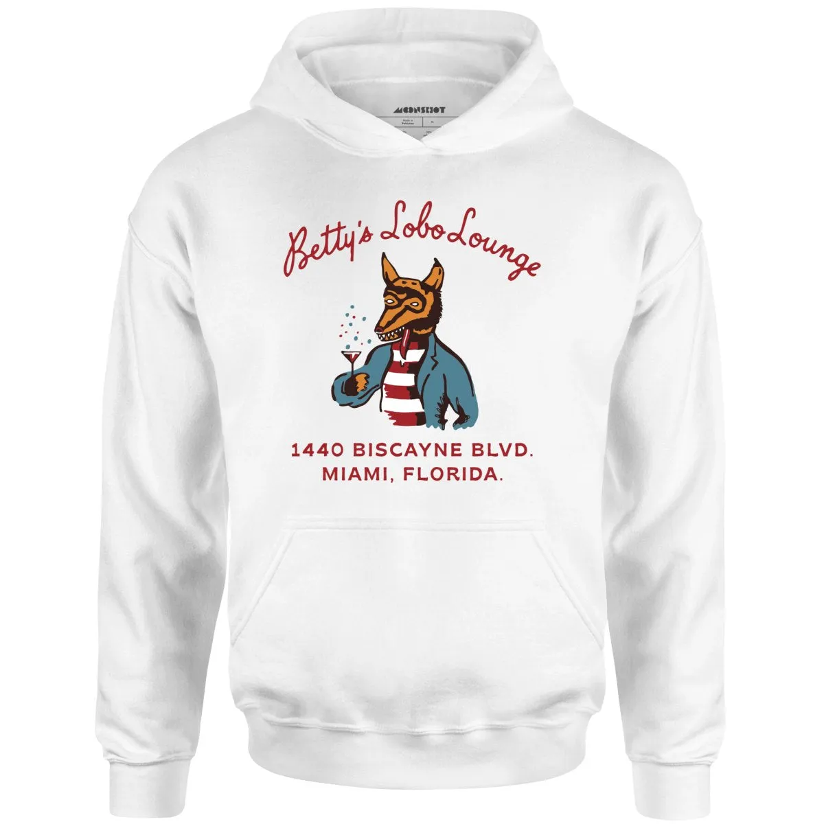 Betty's Lobo Lounge - Miami, FL - Vintage Restaurant - Unisex Hoodie