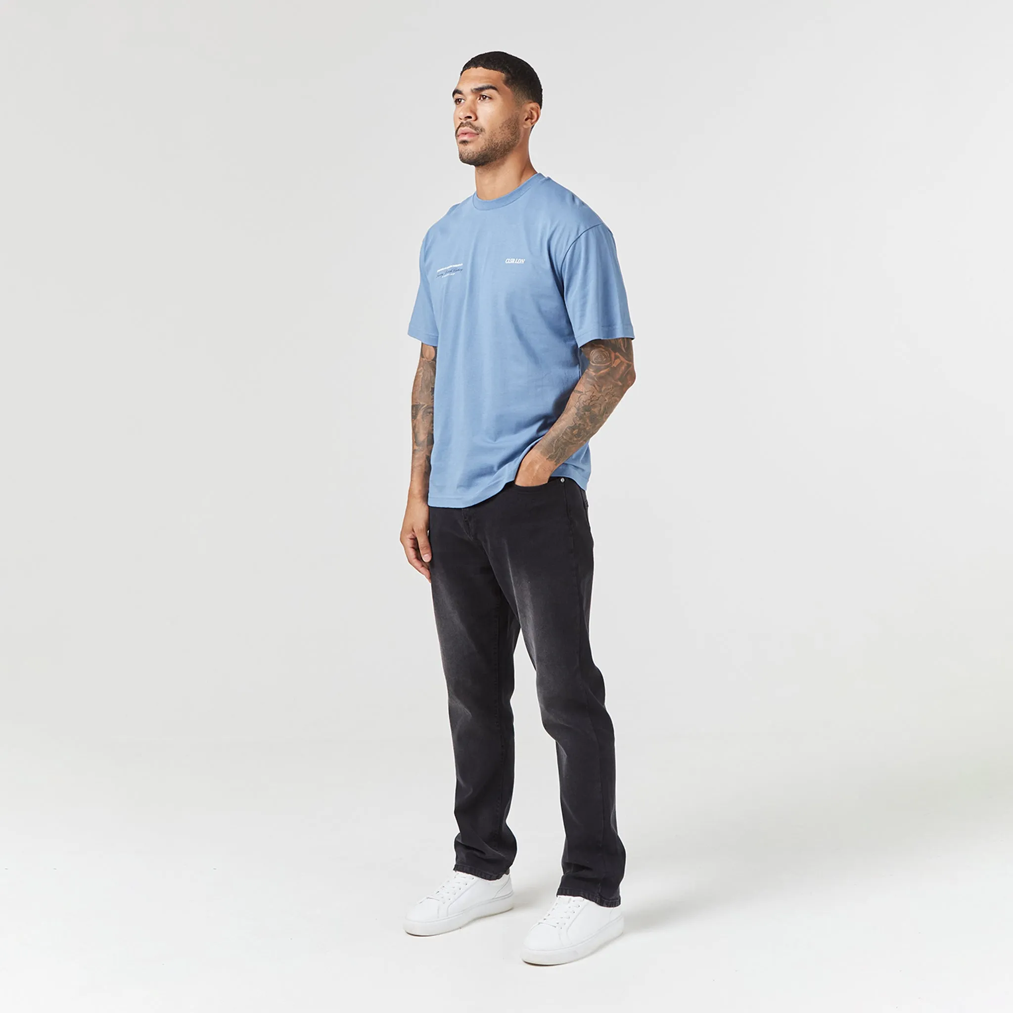 CLSR LDN Luxe T-Shirt | Steel Blue