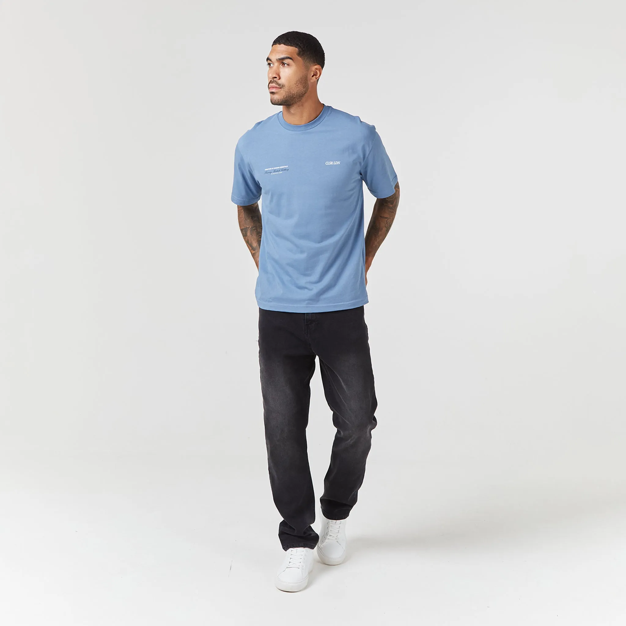 CLSR LDN Luxe T-Shirt | Steel Blue