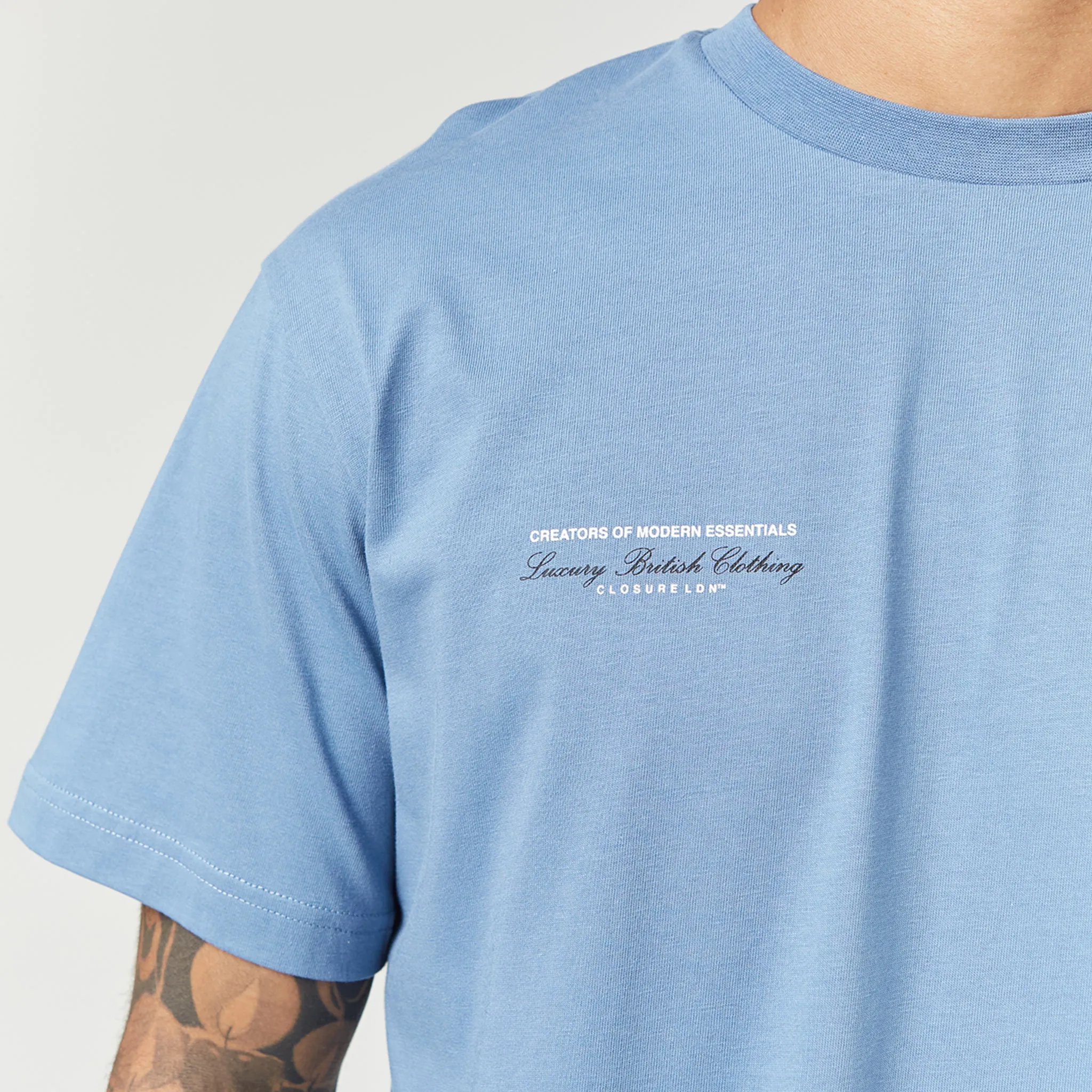 CLSR LDN Luxe T-Shirt | Steel Blue