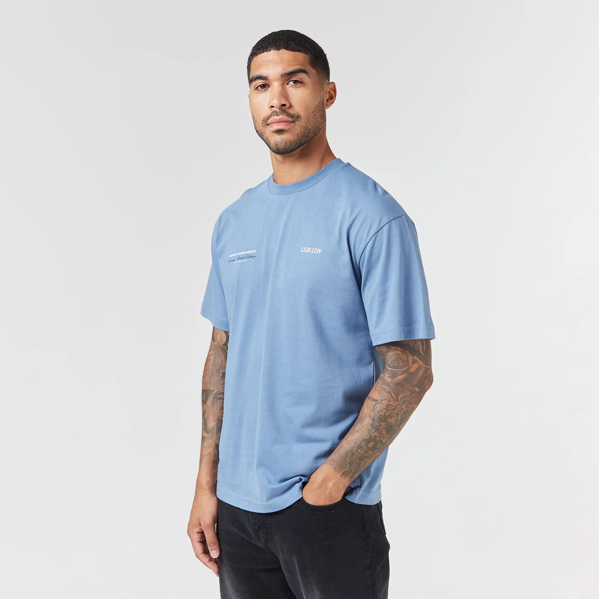 CLSR LDN Luxe T-Shirt | Steel Blue