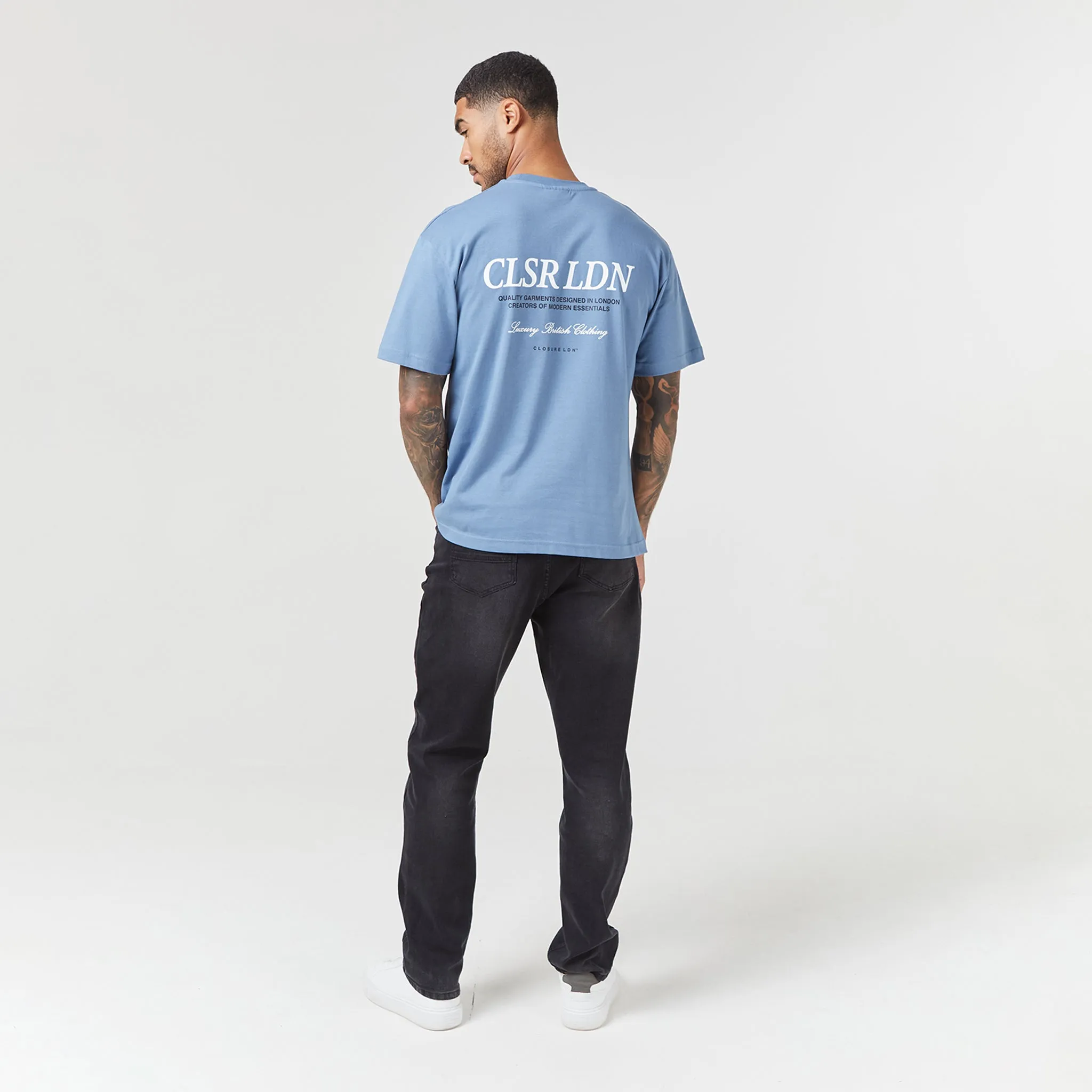 CLSR LDN Luxe T-Shirt | Steel Blue