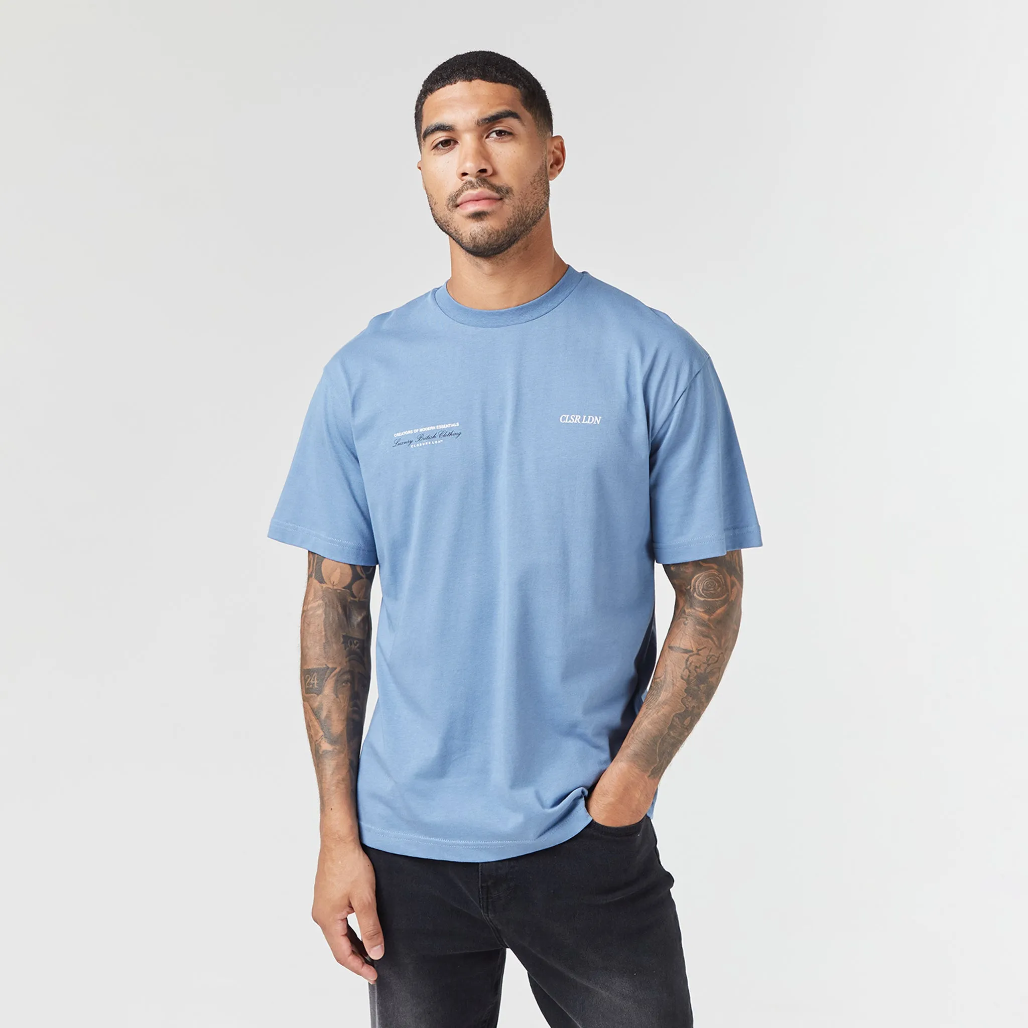 CLSR LDN Luxe T-Shirt | Steel Blue