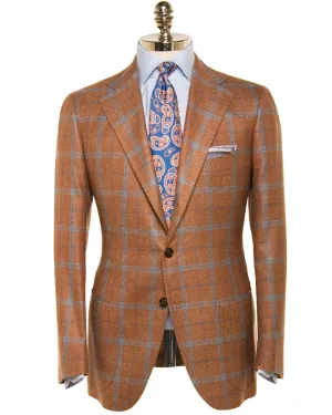 Copper and Light Blue Check Sportcoat