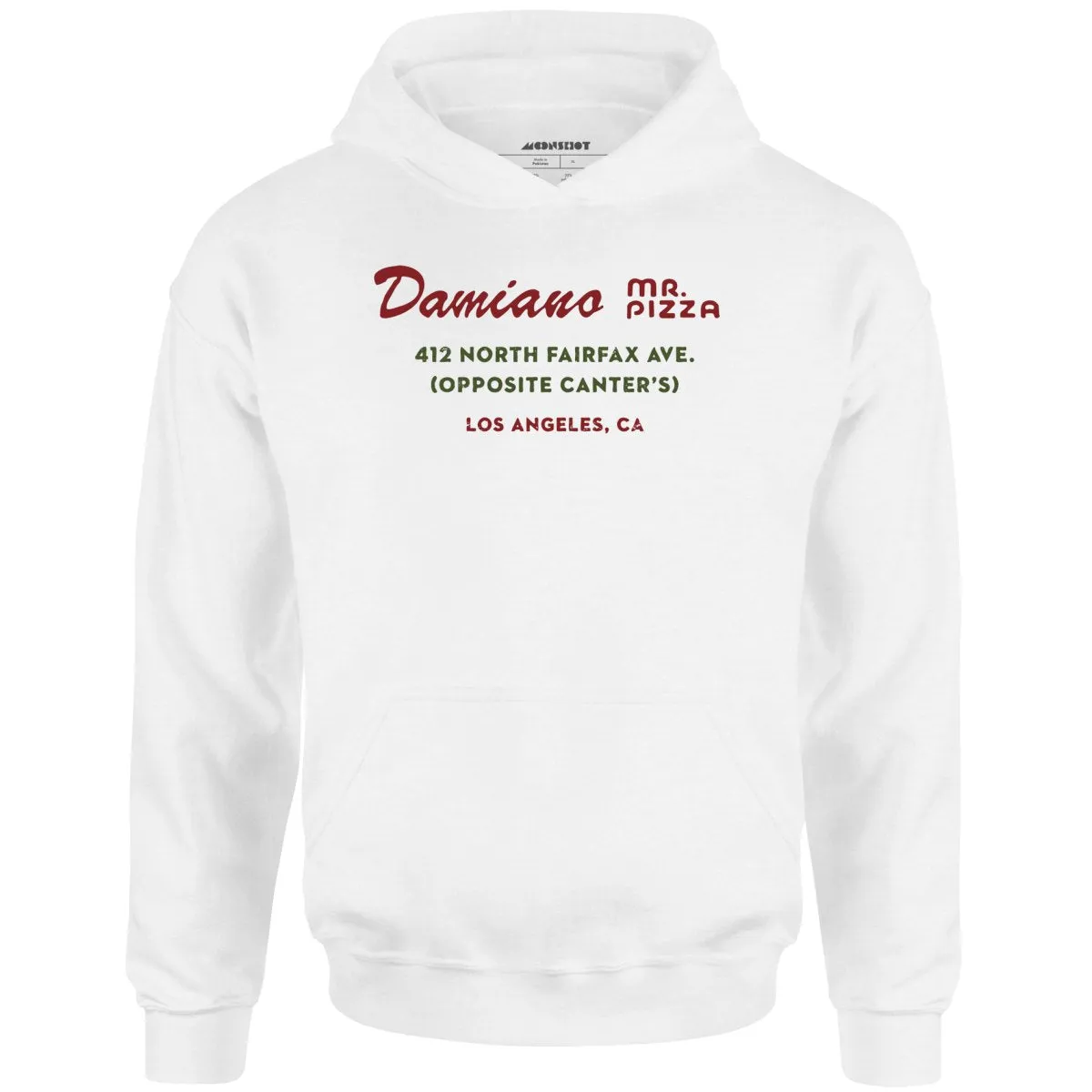 Damiano Mr. Pizza - Los Angeles, CA - Vintage Restaurant - Unisex Hoodie