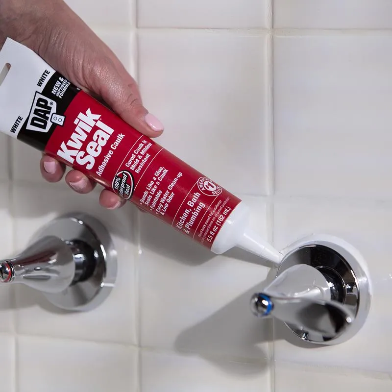 DAP Kwik Seal White Acrylic Latex Kitchen and Bath Adhesive Caulk 5.5 oz