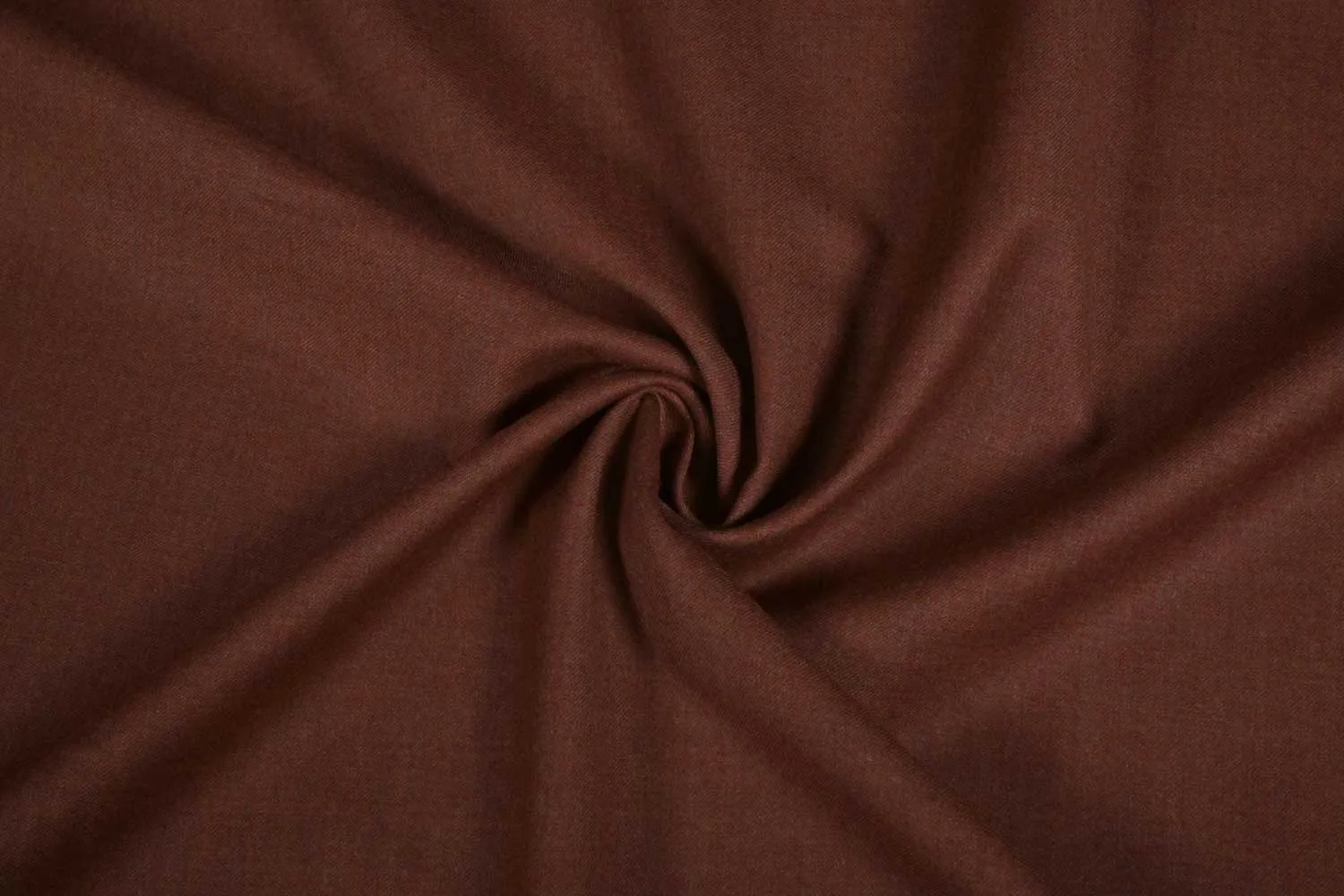 Dark Brown Plain Wool Polyester Blend Suiting Fabric