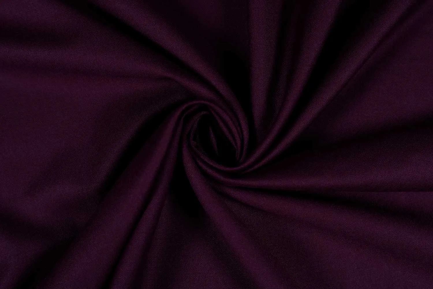 Dark Purple Plain Wool Polyester Blend Suiting Fabric