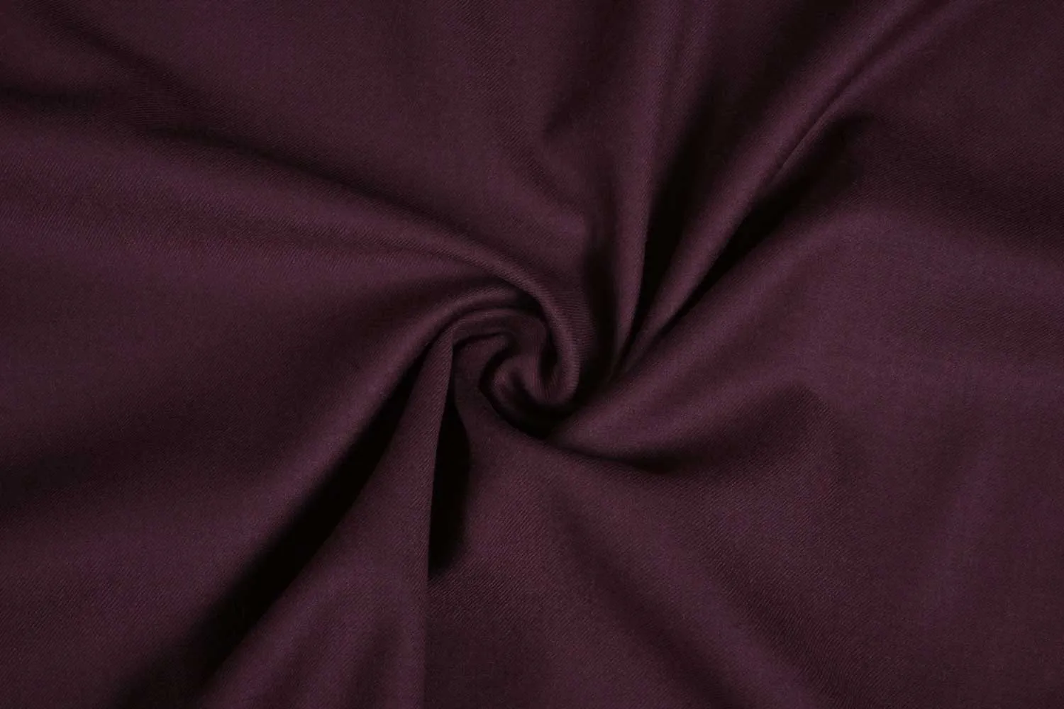 Deep Violet Plain Wool Polyester Blend Suiting Fabric