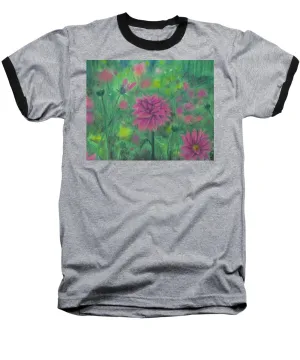 Dreaming of Dahlias - Baseball T-Shirt