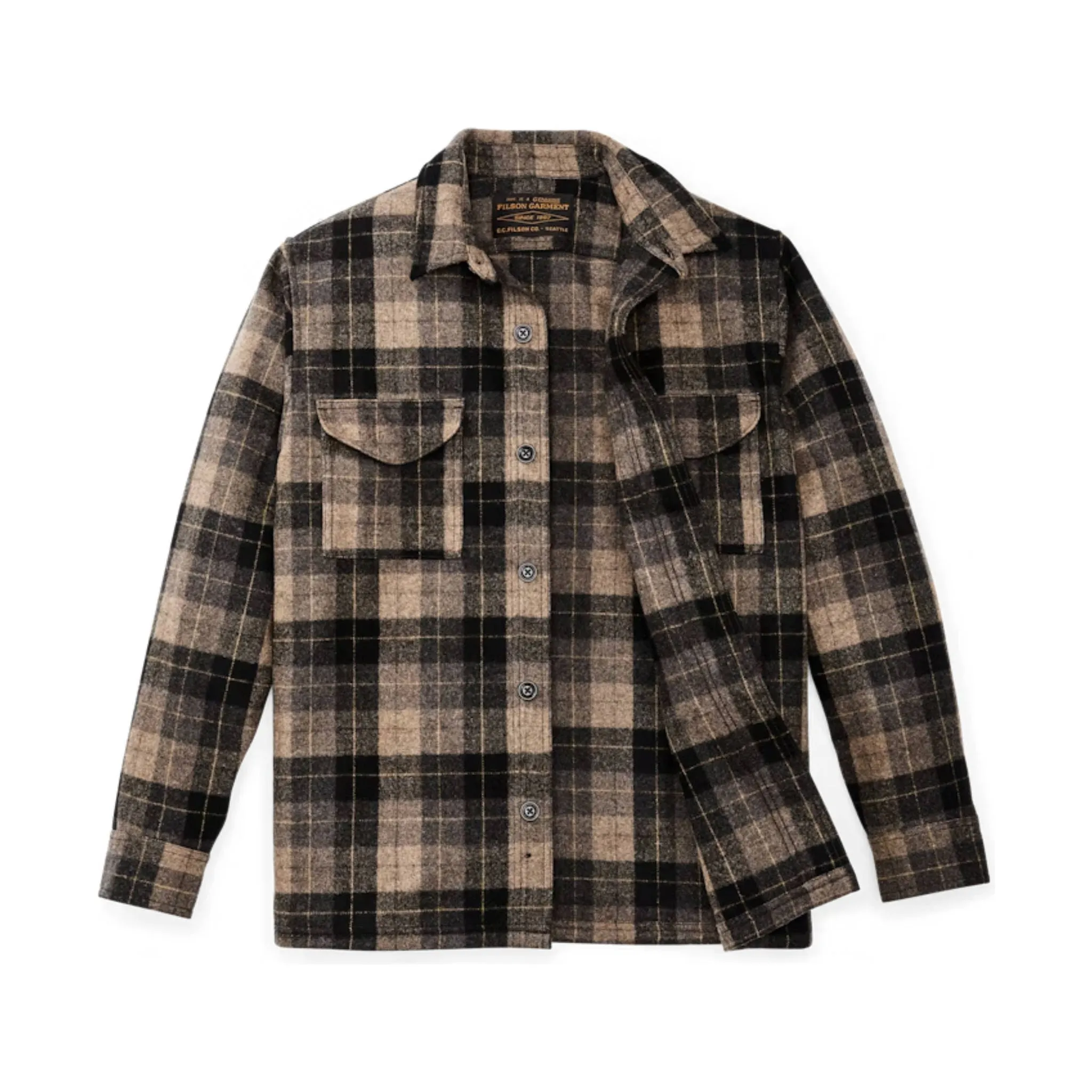 Filson Men's Wool Jac Shirt - Oat Brown Heather