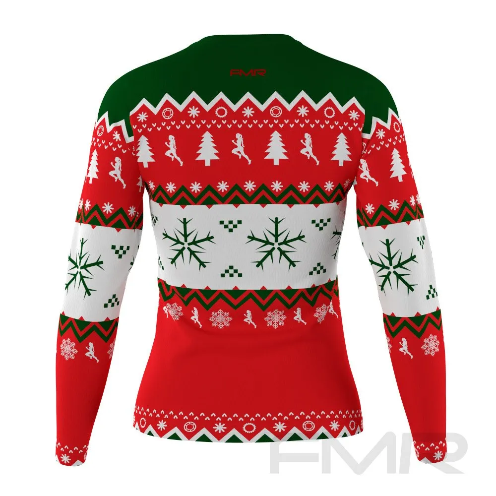 FMR Ugly Christmas Sweater Women's Long Sleeve Performance T-Shirt