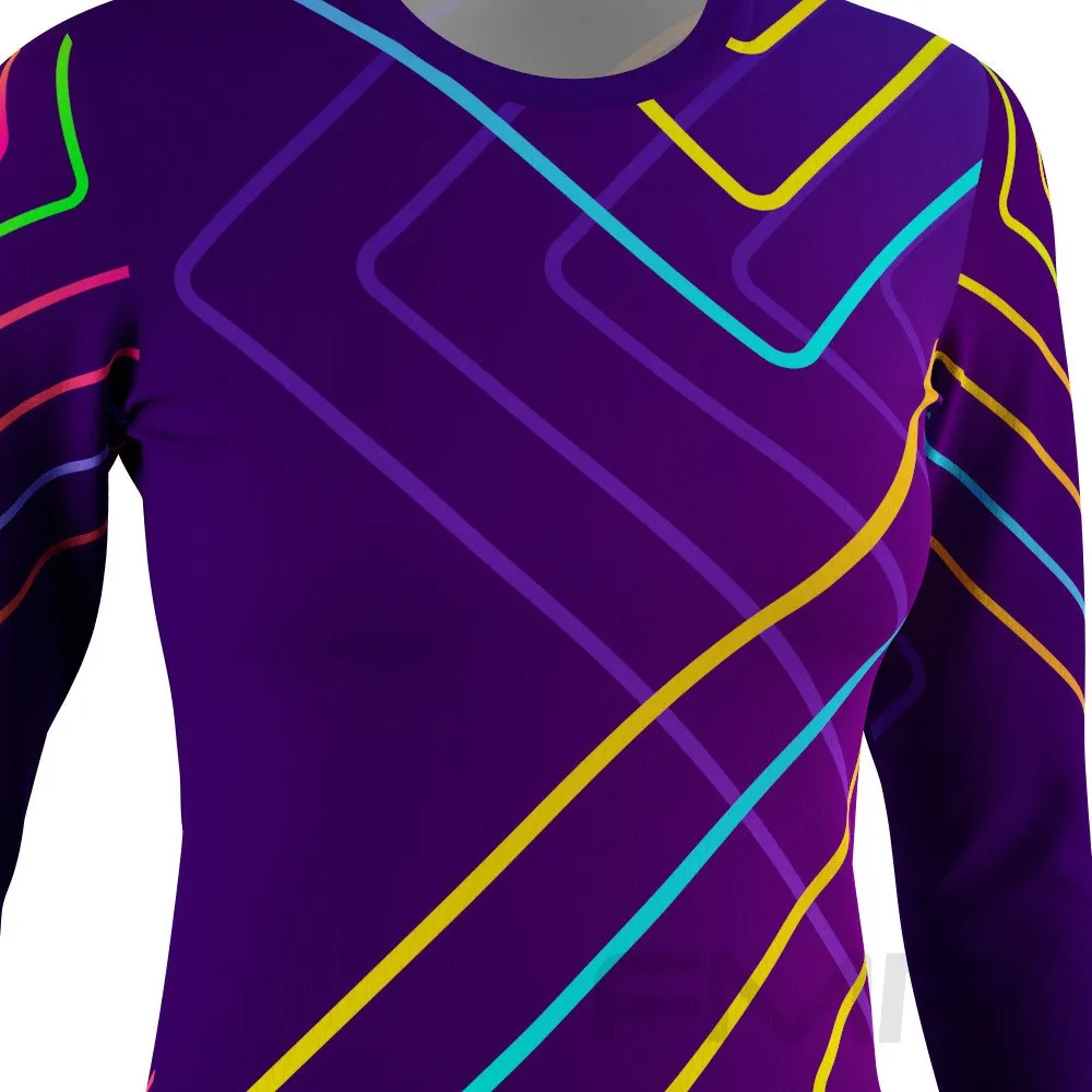 FMR Women's Neon Technical Long Sleeve Running Shirt