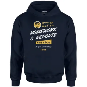 George McFly's Homework & Reports Service - Unisex Hoodie