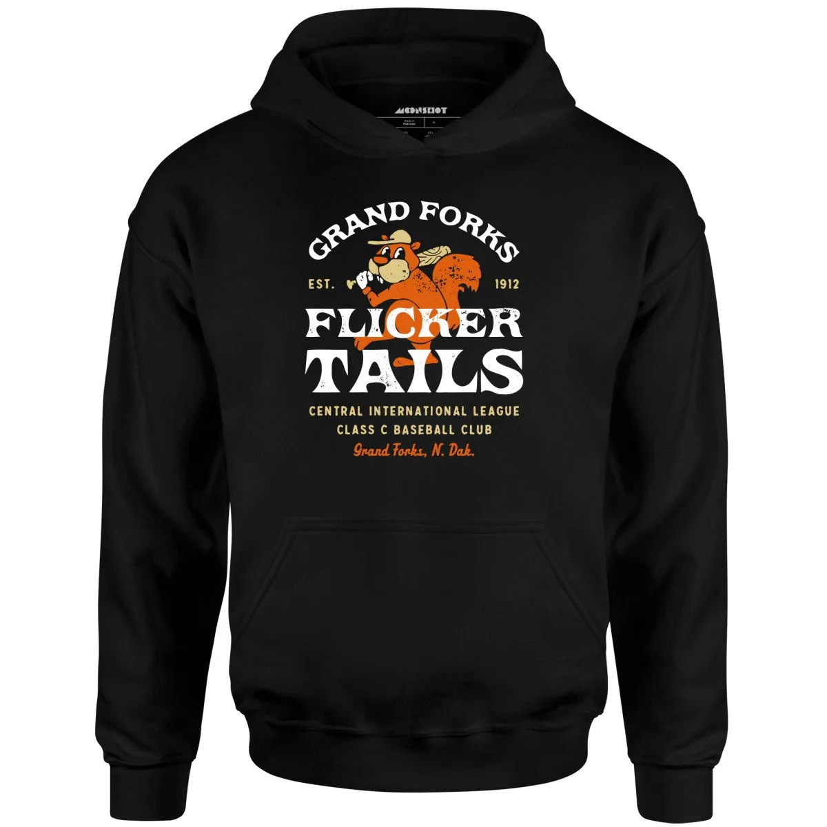 Grand Forks Flickertails - North Dakota - Vintage Defunct Baseball Teams - Unisex Hoodie