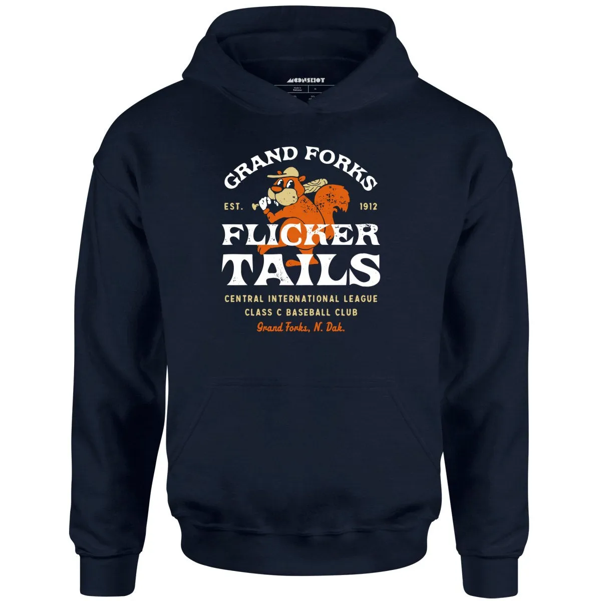 Grand Forks Flickertails - North Dakota - Vintage Defunct Baseball Teams - Unisex Hoodie