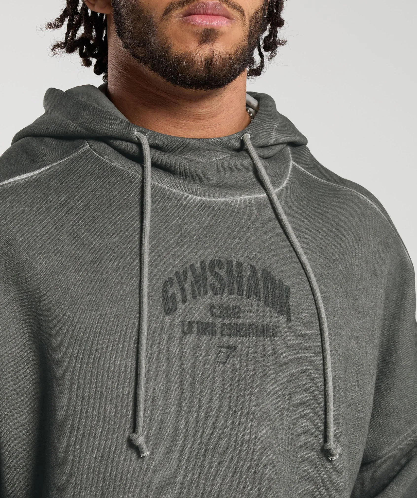 Gymshark Heavyweight Washed Hoodie - Black