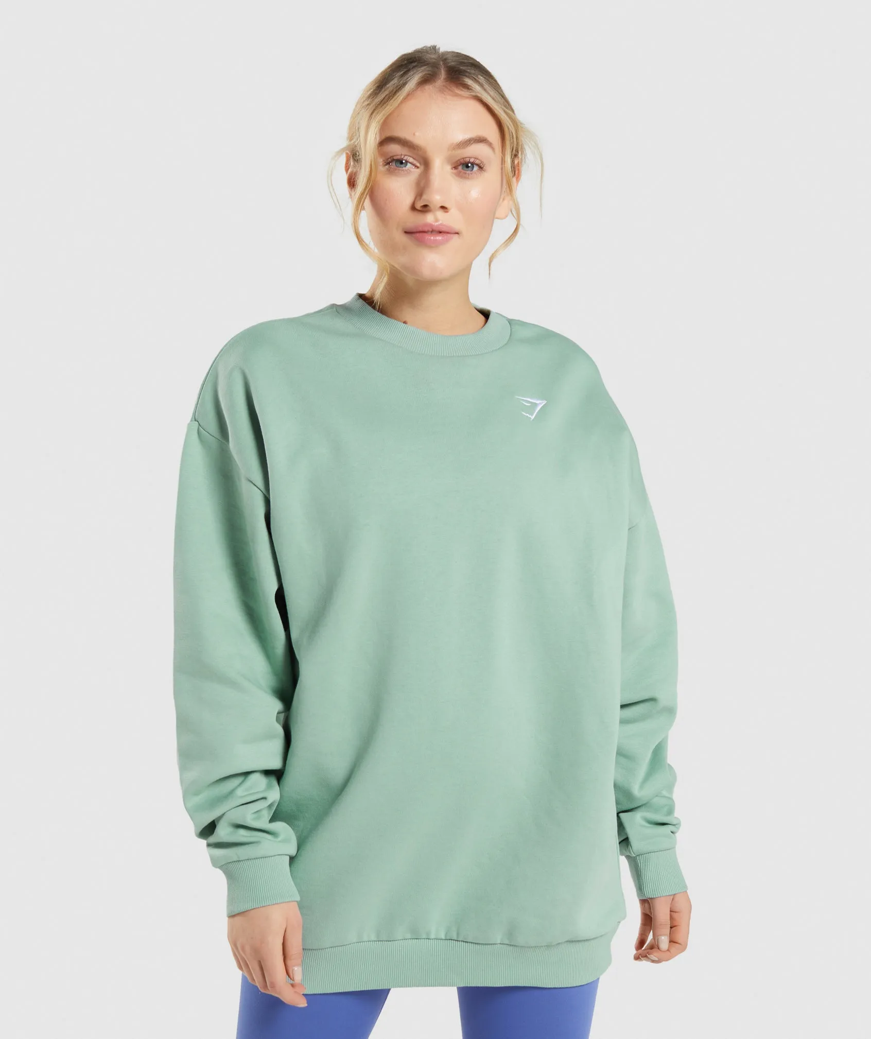 Gymshark Training Oversized Sweatshirt - Maya Blue