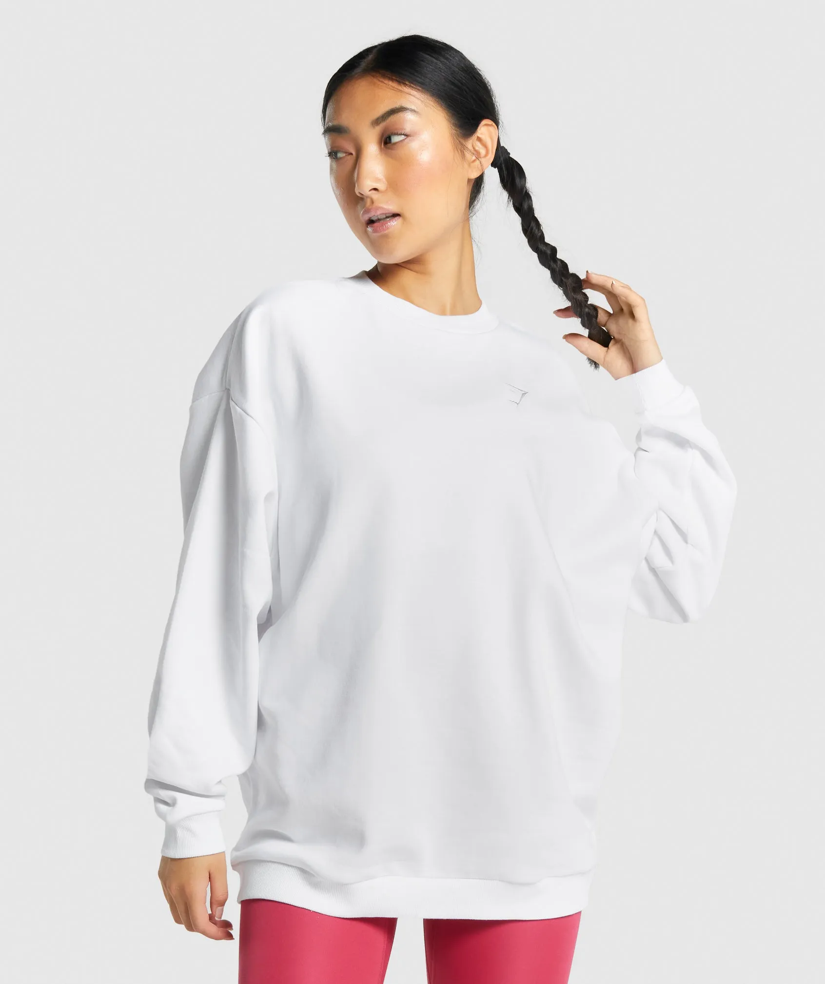 Gymshark Training Oversized Sweatshirt - White