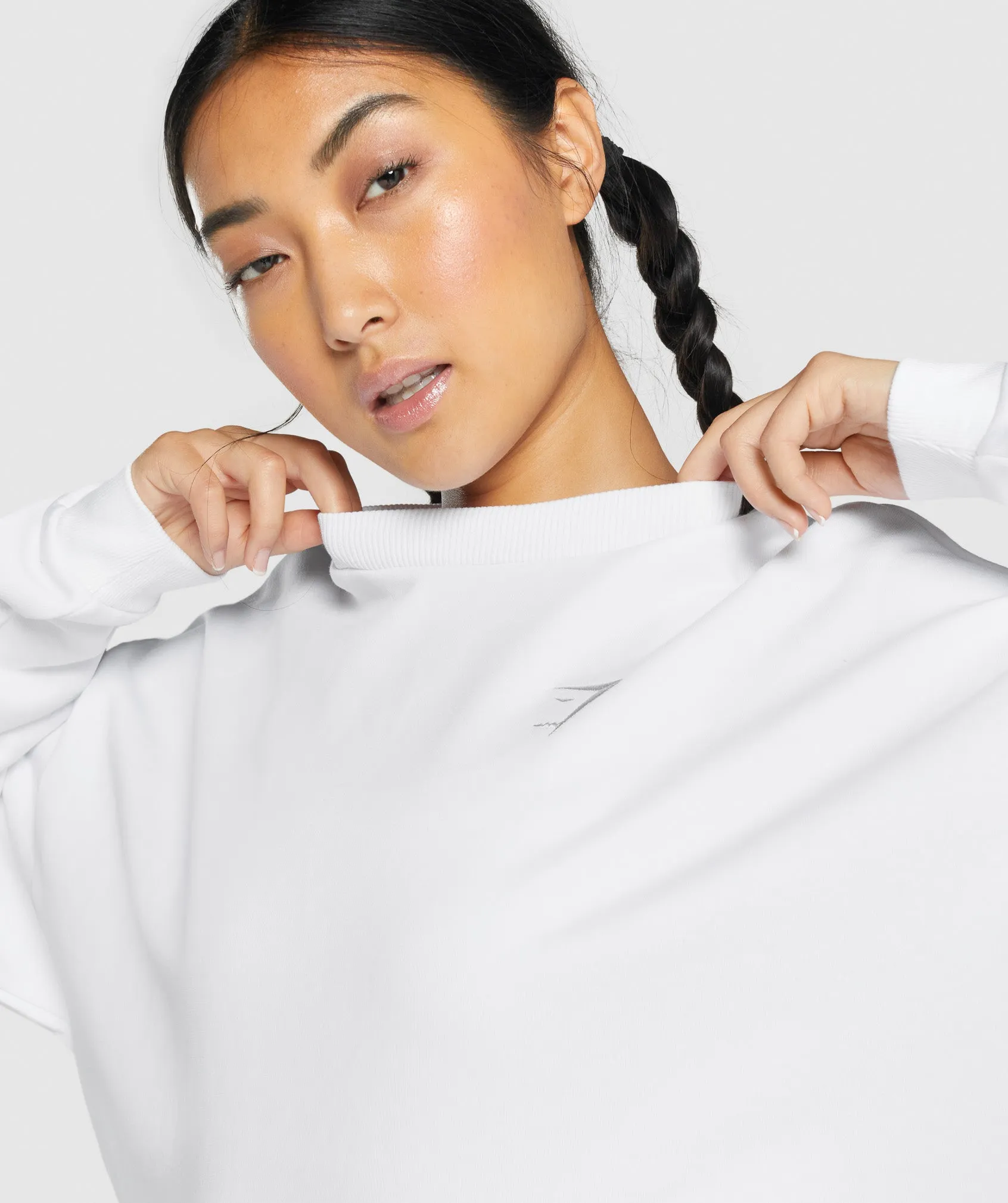 Gymshark Training Oversized Sweatshirt - White