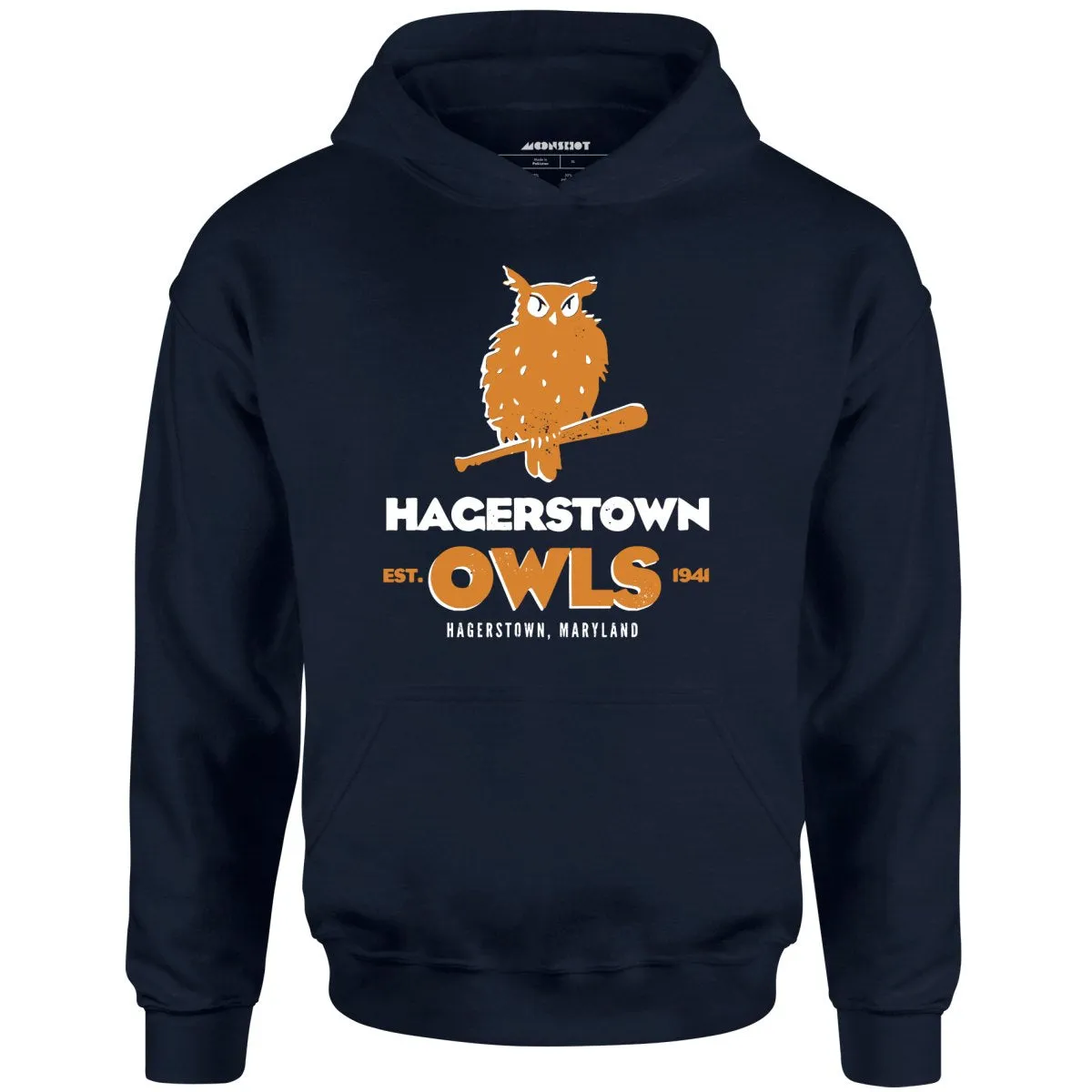 Hagerstown Owls - Maryland - Vintage Defunct Baseball Teams - Unisex Hoodie