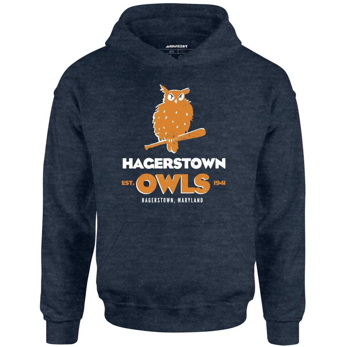 Hagerstown Owls - Maryland - Vintage Defunct Baseball Teams - Unisex Hoodie