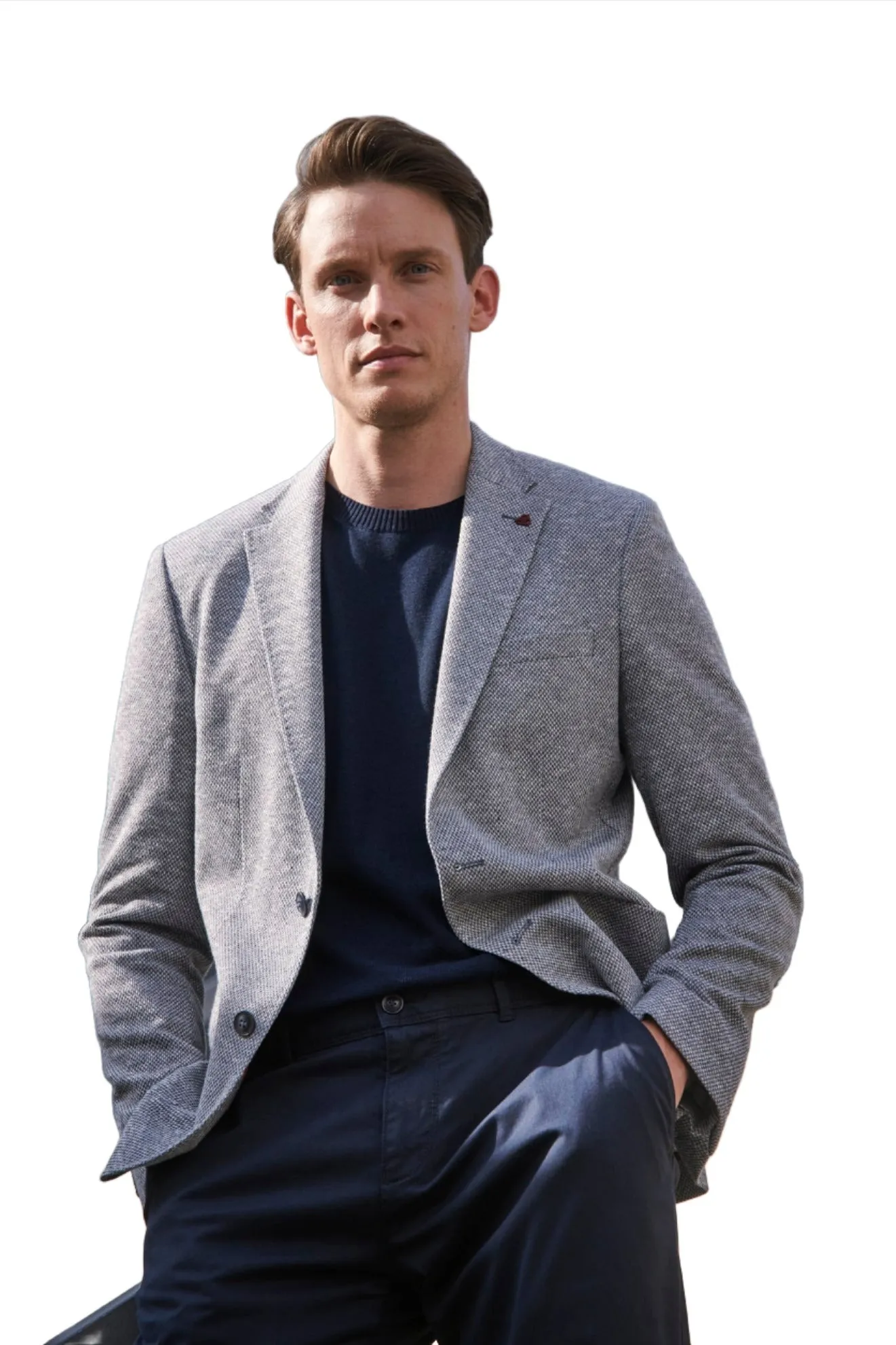 ID24196-Roy Robson Blue Grey Blazer