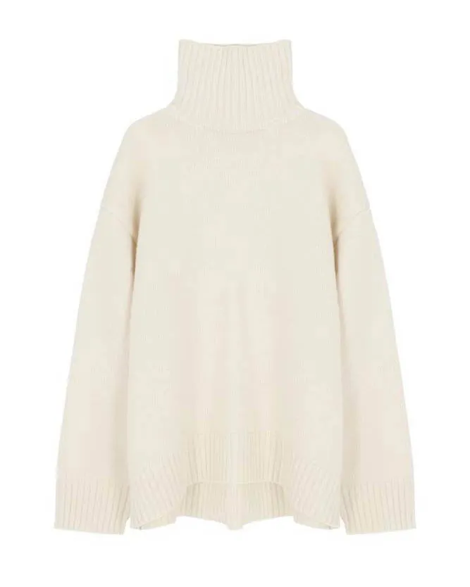 KASIA HIGH NECK KNIT IVORY