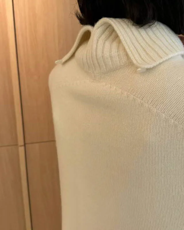 KASIA HIGH NECK KNIT IVORY