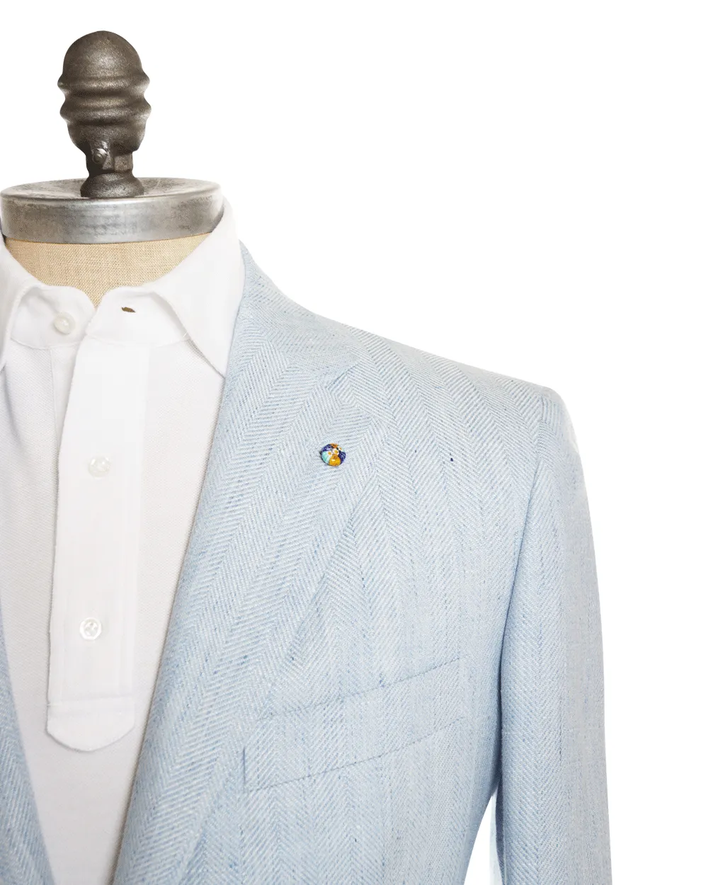 Light Blue Chevron Sportcoat