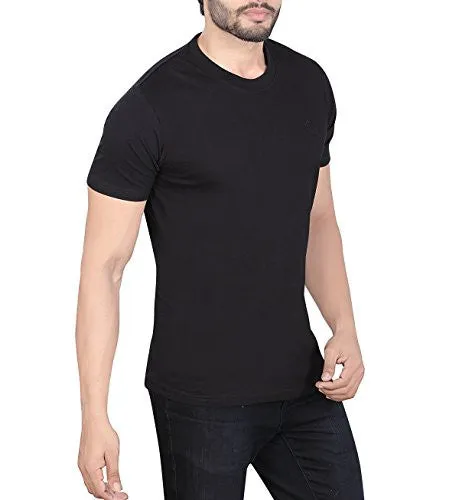 LUCfashion Men's Exclusive Premium Fashionable Cotton Half Sleeve Round Neck T-shirt