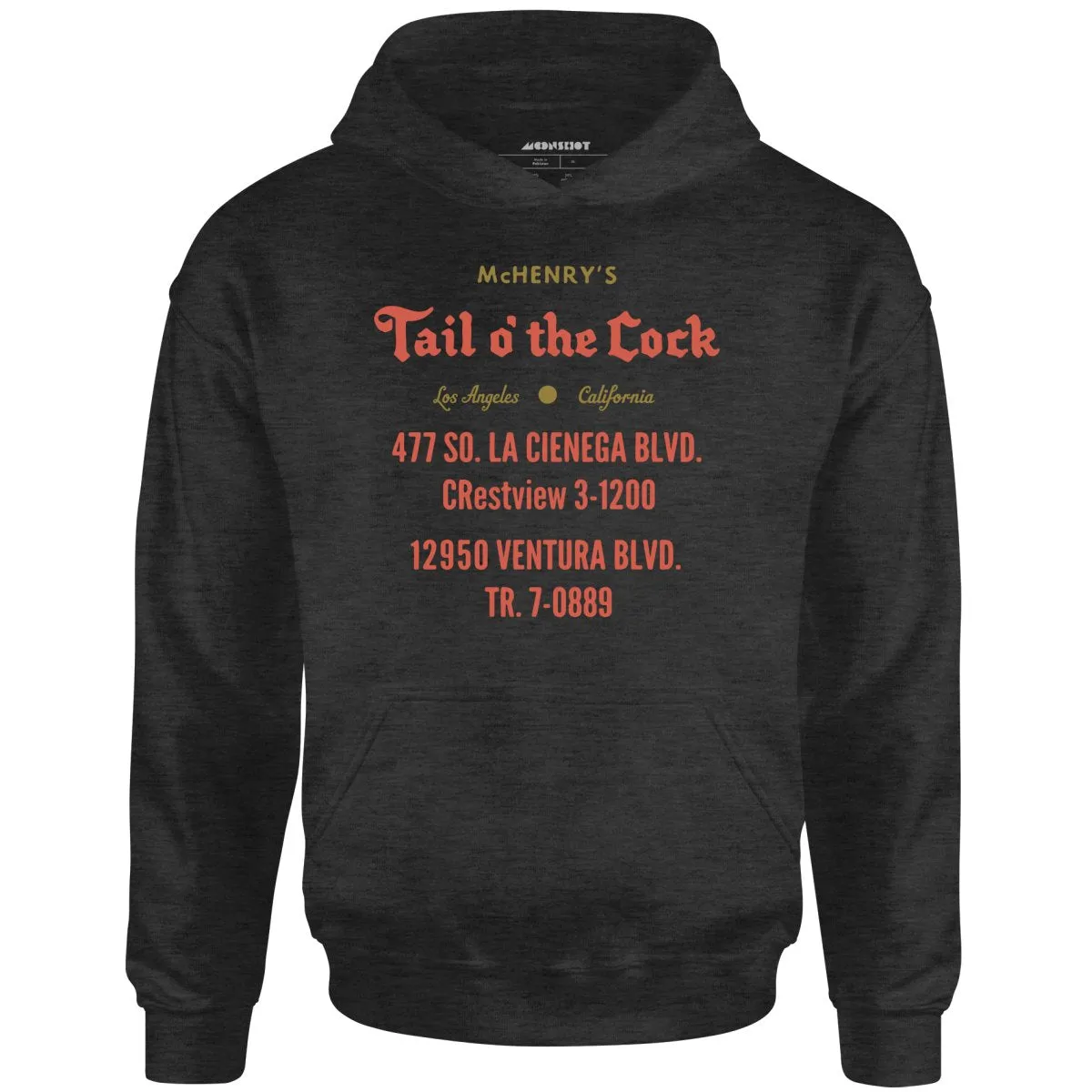 McHenry's Tail o' the Cock - Los Angeles, CA - Vintage Restaurant - Unisex Hoodie