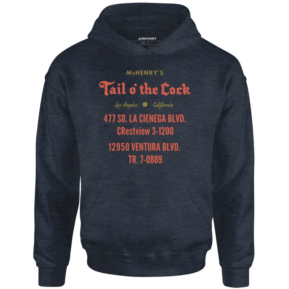 McHenry's Tail o' the Cock - Los Angeles, CA - Vintage Restaurant - Unisex Hoodie